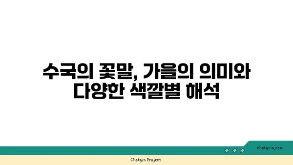 수국의 꽃말| 가을의 의미와 다양한 색깔별 해석 | 수국 꽃말, 가을, 색깔별 의미, 꽃말 해설