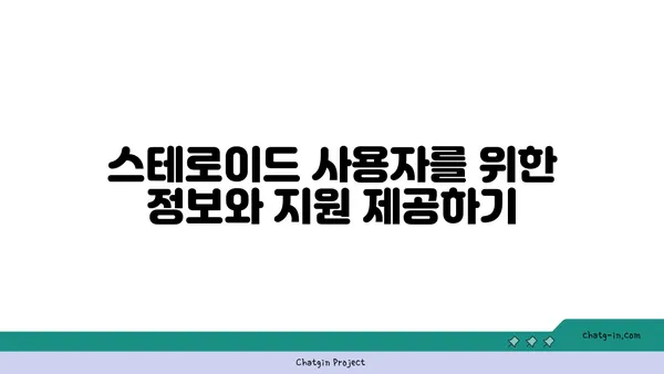 스테로이드 사용자 가족과 친구, 어떻게 도울 수 있을까요? | 스테로이드, 가족, 친구, 지원, 정보, 도움