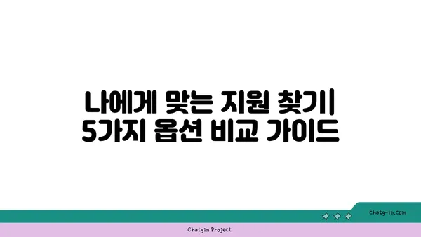 근로장려금 대신 받을 수 있는 혜택 알아보기| 5가지 대안 옵션 비교 | 저소득층 지원, 정부 지원, 금융 지원, 사회복지