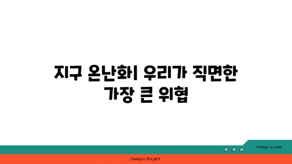 지구 환경 문제| 현재의 위기와 미래를 위한 해결책 | 지속가능한 발전, 기후변화, 환경운동