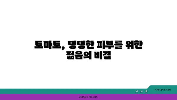 토마토의 놀라운 건강 효능| 7가지 주요 효능과 섭취 방법 | 건강, 영양, 항산화, 면역력, 피부