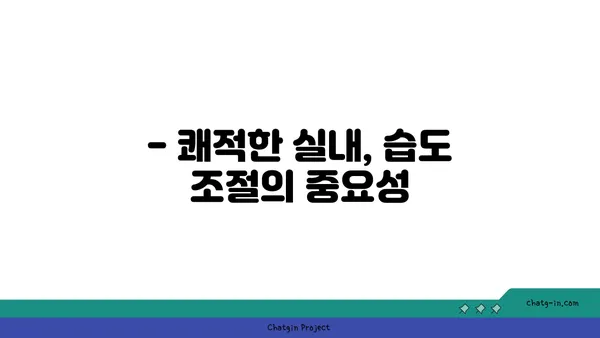 쾌적함의 비밀, 상대습도 찾기| 습도의 퍼즐 해결하기 | 쾌적한 실내 환경, 습도 조절, 쾌적 습도 범위