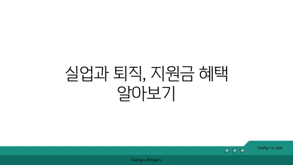 실업급여 vs 기업 퇴직금| 나에게 맞는 지원금은? | 퇴직, 실업, 비교, 지원, 혜택