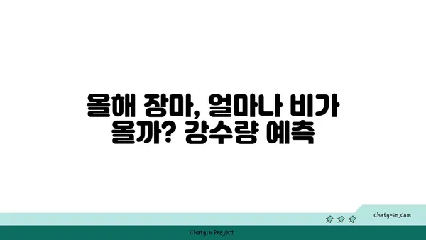 장마전선의 이동 경로와 강수량 예측 | 장마, 기상 예보, 날씨 정보