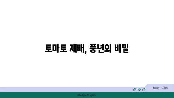 토마토 수확량 극대화| 정원에서 더 많은 토마토를 얻는 7가지 비법 | 토마토 재배, 풍년, 정원 가꾸기