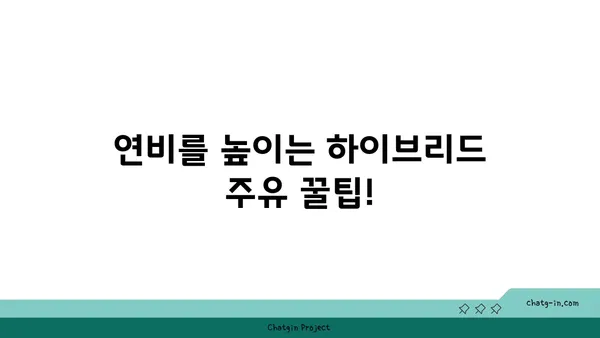 하이브리드 자동차 주유 완벽 가이드| 최적의 연비를 위한 팁 & 주의 사항 | 연비 개선, 주유 꿀팁, 하이브리드 자동차