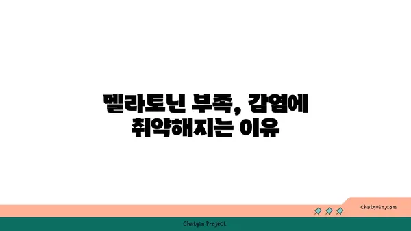 멜라토닌과 면역 체계| 감염 퇴치와 건강 증진의 놀라운 연결 | 멜라토닌, 면역력, 건강, 수면, 감염