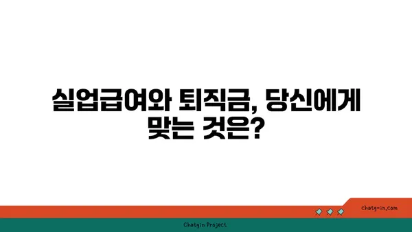 실업급여 vs 기업 퇴직금| 나에게 맞는 지원금은? | 퇴직, 실업, 비교, 지원, 혜택