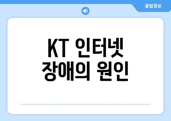 KT 인터넷 장애의 원인