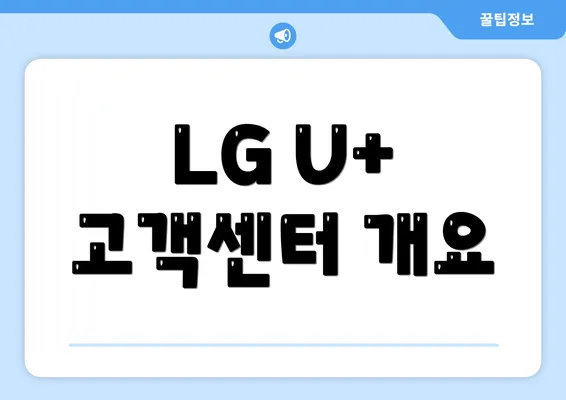 LG U+ 고객센터 개요