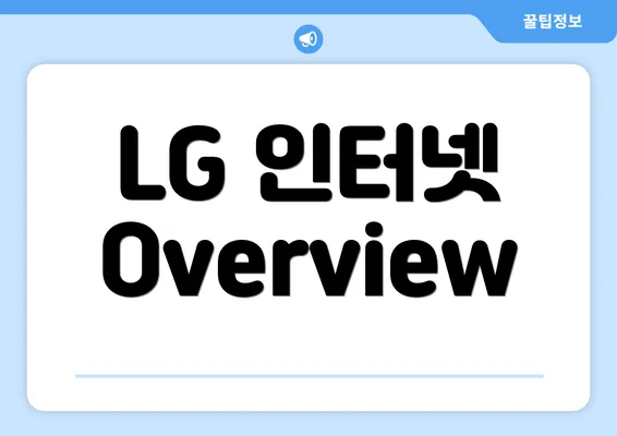 LG 인터넷 Overview