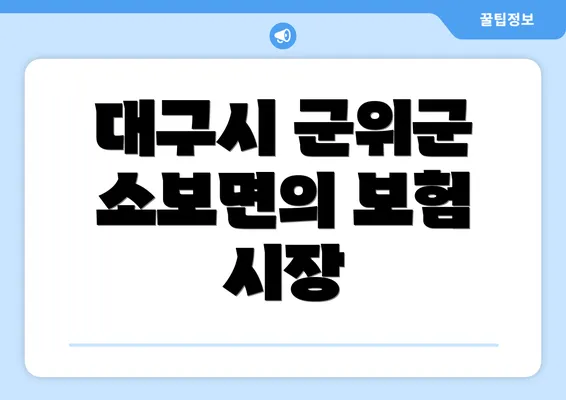 대구시 군위군 소보면의 보험 시장