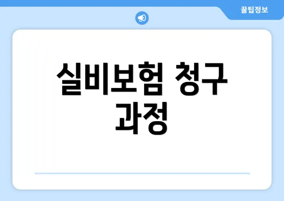 실비보험 청구 과정