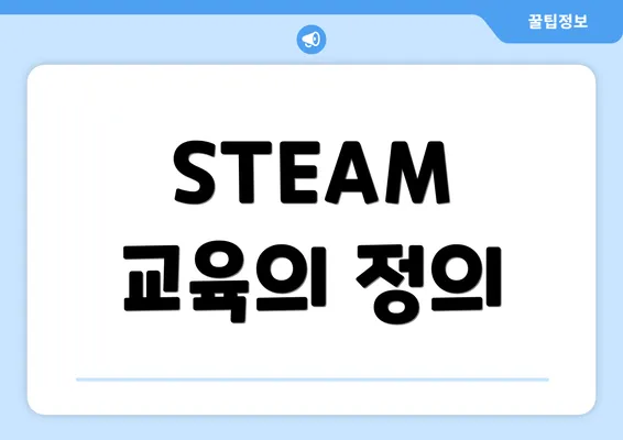 STEAM 교육의 정의
