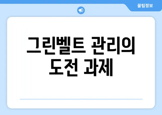 그린벨트 관리의 도전 과제