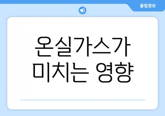 온실가스가 미치는 영향