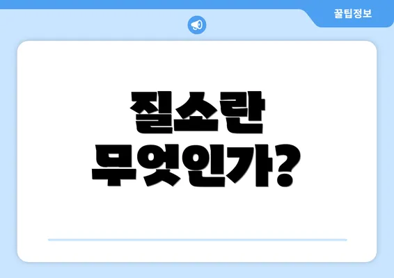 질소란 무엇인가?