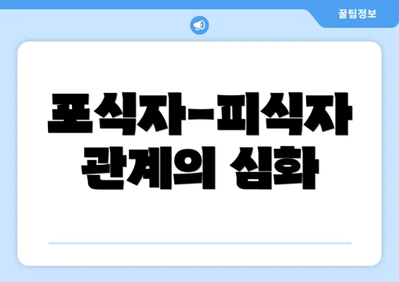 포식자-피식자 관계의 심화