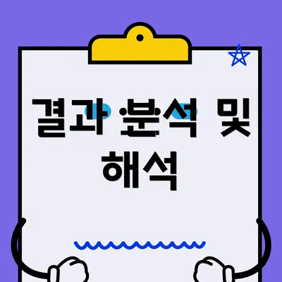 결과 분석 및 해석