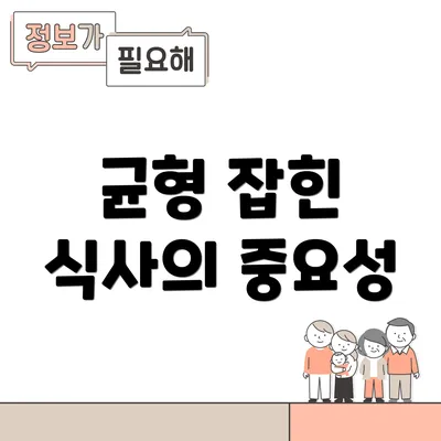 균형 잡힌 식사의 중요성