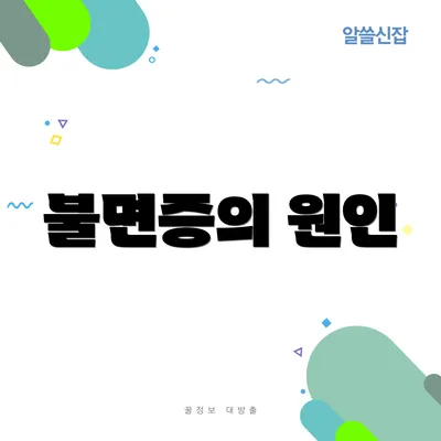 불면증의 원인