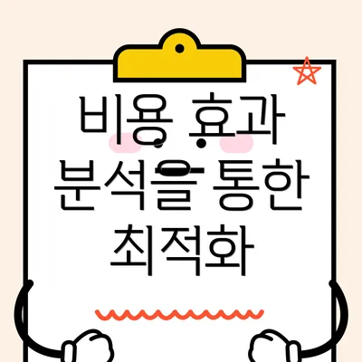 비용 효과 분석을 통한 최적화