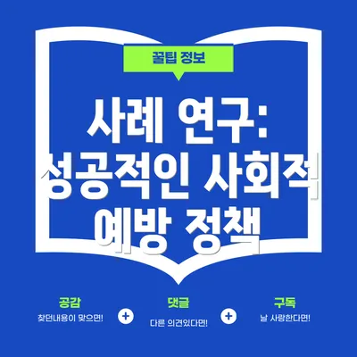 사례 연구: 성공적인 사회적 예방 정책