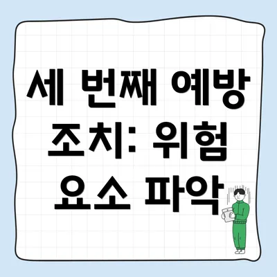 세 번째 예방 조치: 위험 요소 파악