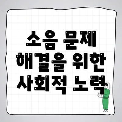 소음 문제 해결을 위한 사회적 노력
