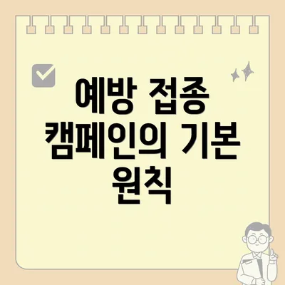 예방 접종 캠페인의 기본 원칙