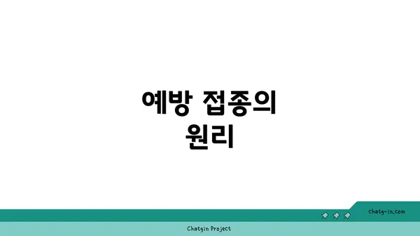 예방 접종의 원리