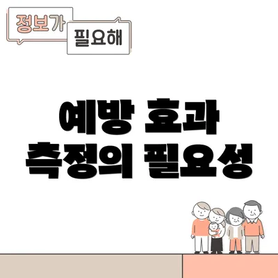 예방 효과 측정의 필요성