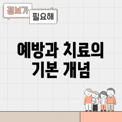 예방과 치료의 기본 개념