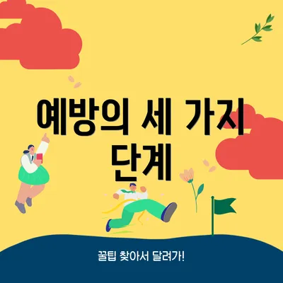 예방의 세 가지 단계