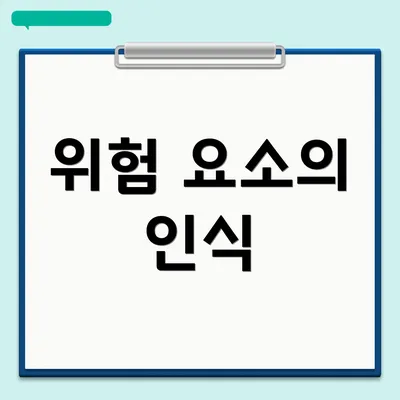 위험 요소의 인식
