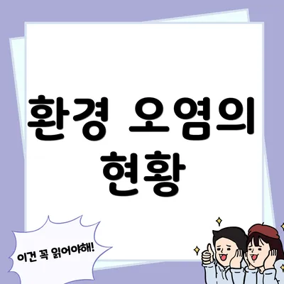 환경 오염의 현황