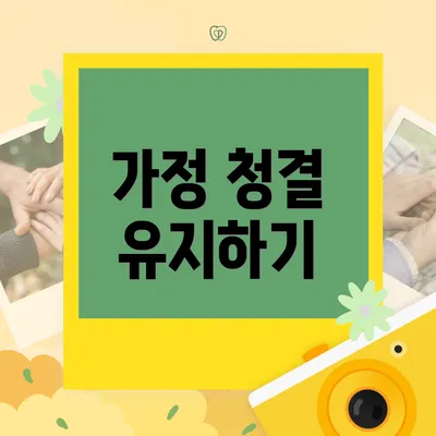 가정 청결 유지하기