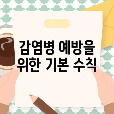 감염병 예방을 위한 기본 수칙