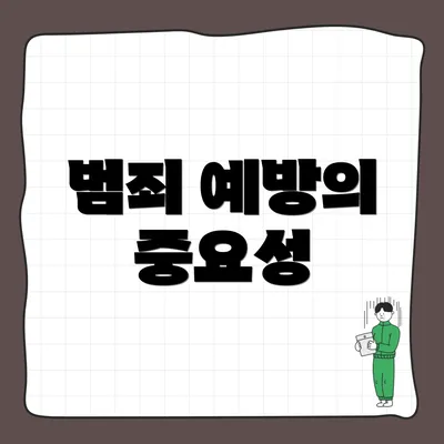 범죄 예방의 중요성