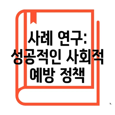 사례 연구: 성공적인 사회적 예방 정책