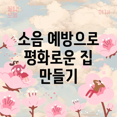 소음 예방으로 평화로운 집 만들기