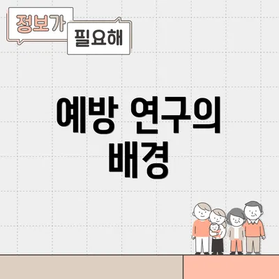 예방 연구의 배경