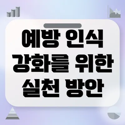 예방 인식 강화를 위한 실천 방안