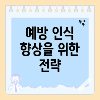 예방 인식 향상을 위한 전략