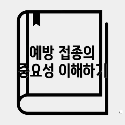 예방 접종의 중요성 이해하기