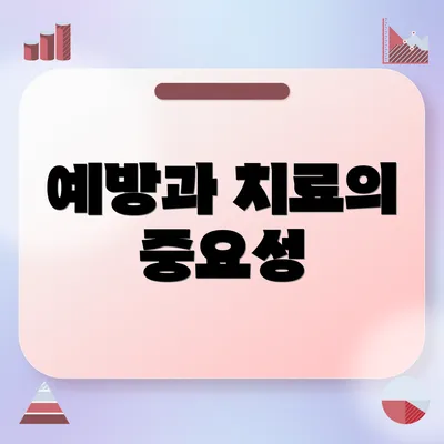 예방과 치료의 중요성