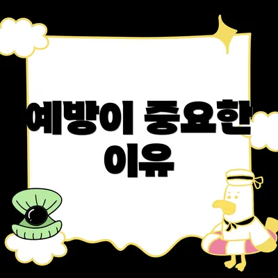 예방이 중요한 이유