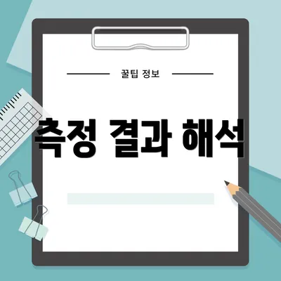 측정 결과 해석