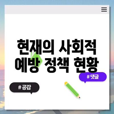 현재의 사회적 예방 정책 현황